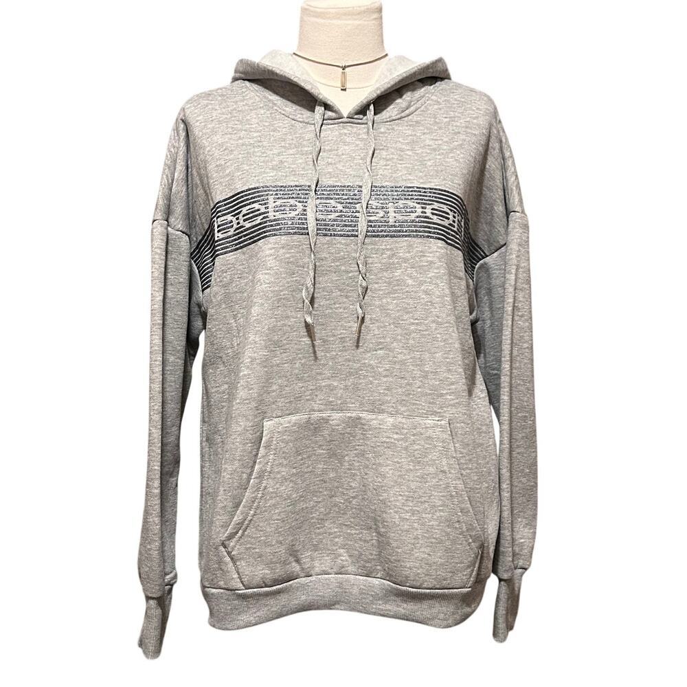 Bebe Sport Gray Sweatshirt Hoodie Women's Size 1X, NWT